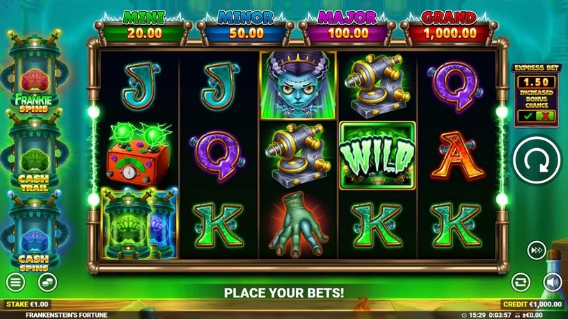 Frankenstein’s Fortune slot screenshot 1