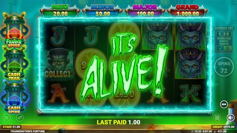 Frankenstein’s Fortune slot screenshot 4