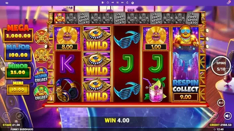Funky Buddha slot screenshot 6