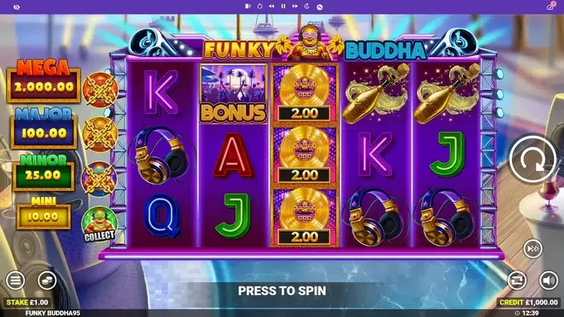 Funky Buddha slot screenshot 1
