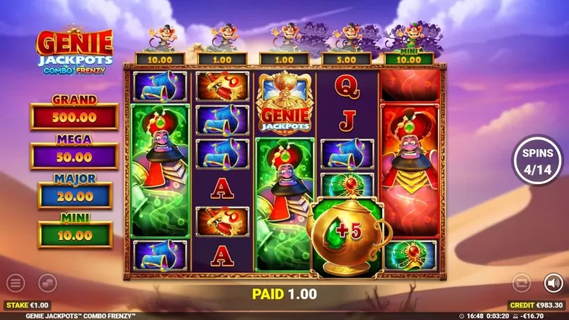 Genie Jackpots Combo Frenzy slot screenshot 7