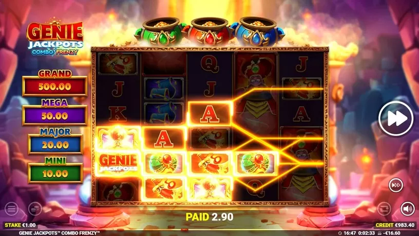 Genie Jackpots Combo Frenzy slot screenshot 4
