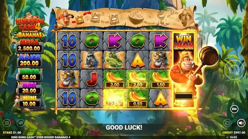King Kong Cash Even Bigger Bananas 4 slot screenshot 4