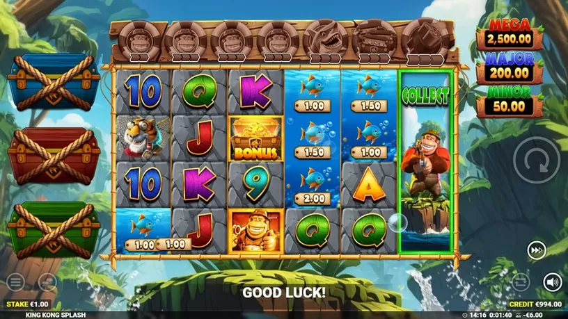 King Kong Splash slot screenshot 2