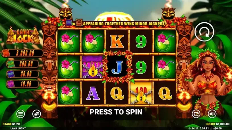 Lava Lock slot screenshot 3