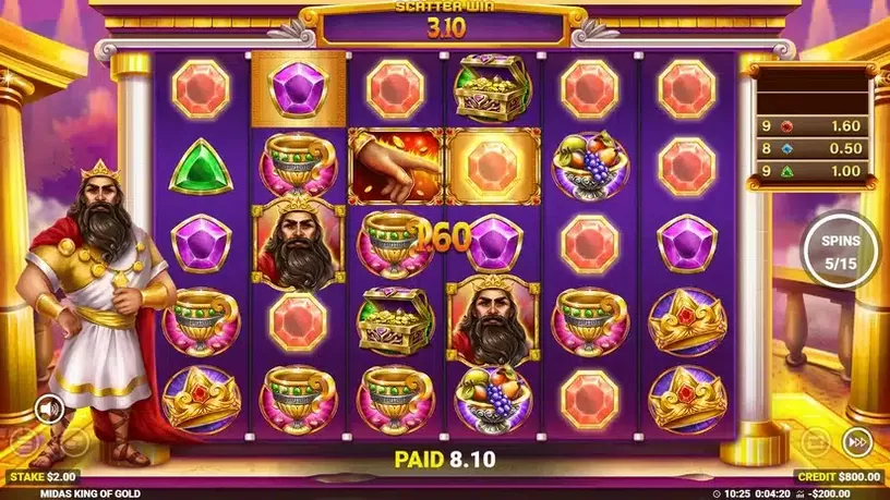 Midas King of Gold slot screenshot 5
