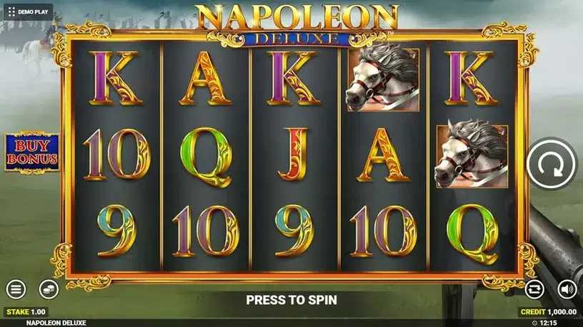 Napoleon Deluxe slot screenshot 1