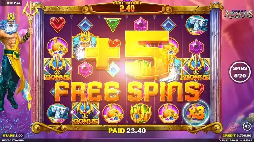 Rise of Atlantis slot screenshot 4