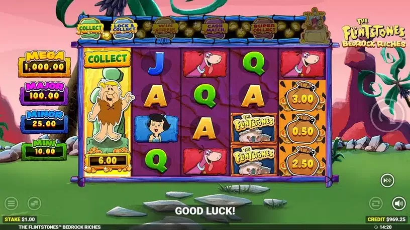 The Flintstones 2 Bedrock Riches slot screenshot 5