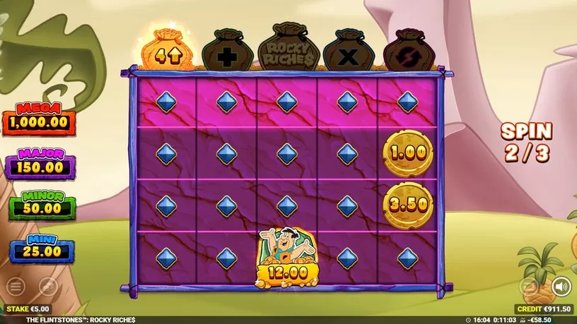 The Flintstones Rocky Riches slot screenshot 4