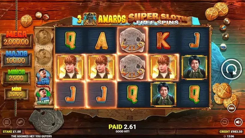 The Goonies Hey You Guys slot screenshot 5