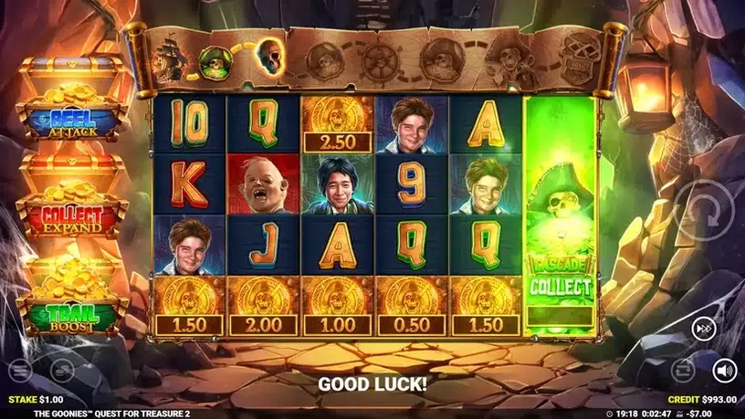 The Goonies Quest for Treasure 2 slot screenshot 6