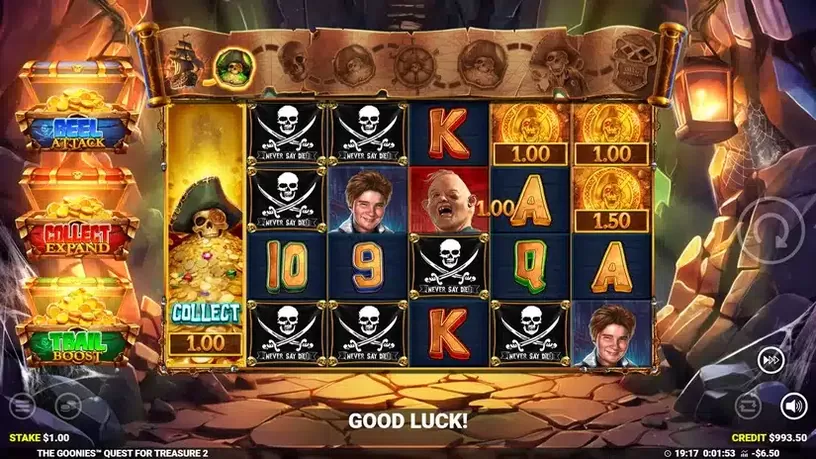 The Goonies Quest for Treasure 2 slot screenshot 4