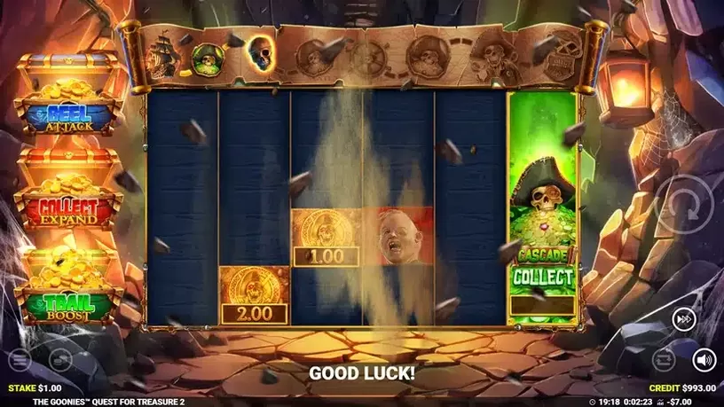 The Goonies Quest for Treasure 2 slot screenshot 5