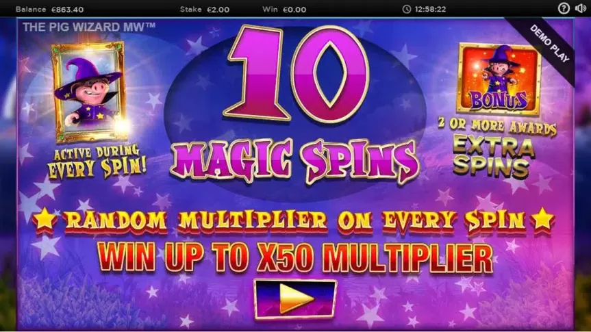 The Pig Wizard Megaways slot screenshot 6