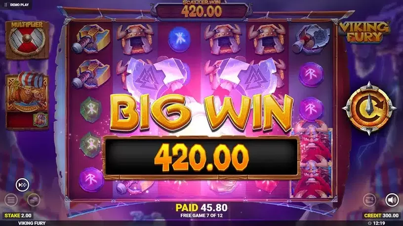 Viking Fury Spinfinity slot screenshot 5