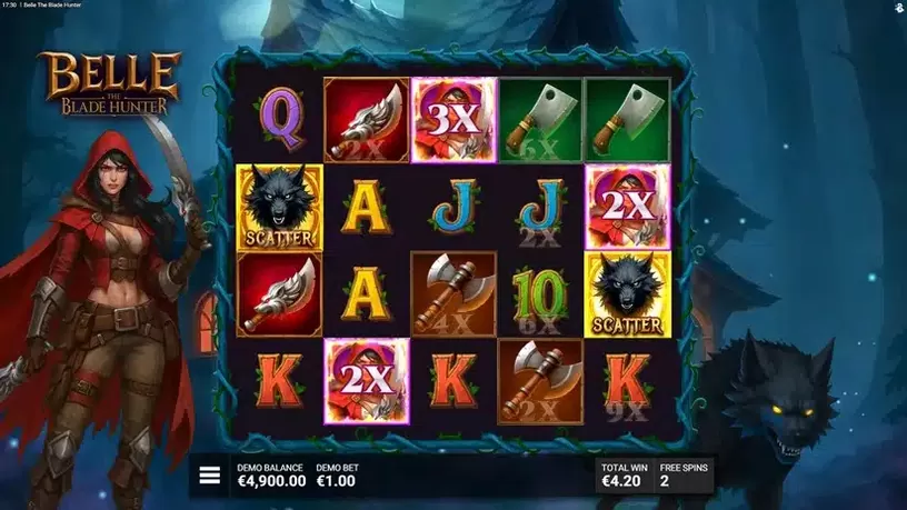 Belle The Blade Hunter slot screenshot 2