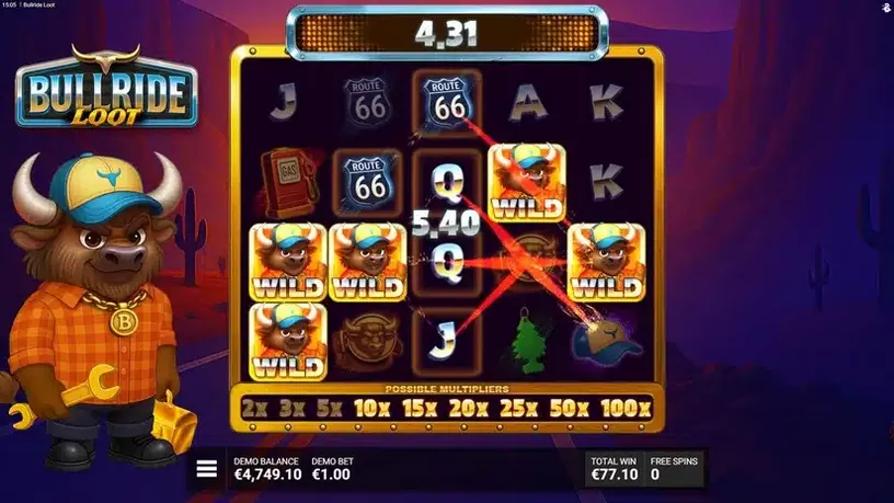 Bullride Loot slot screenshot 6