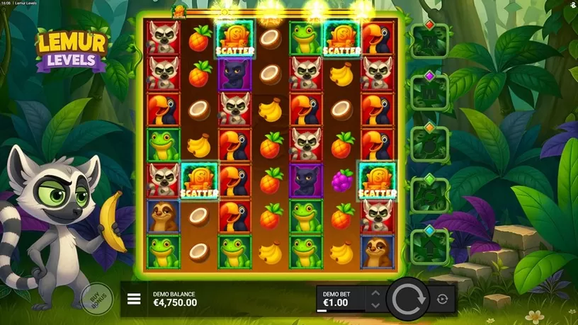 Lemur Levels slot screenshot 2