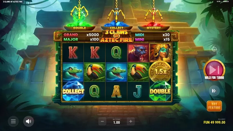 3 Claws of Aztec Fire slot screenshot 1
