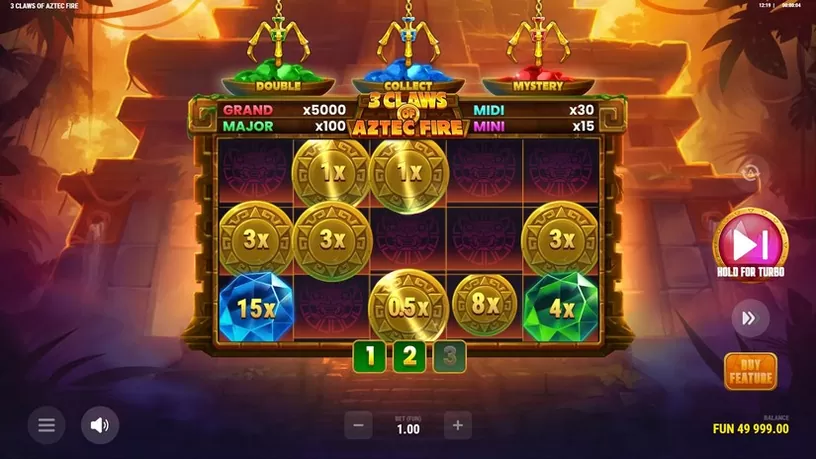 3 Claws of Aztec Fire slot screenshot 3