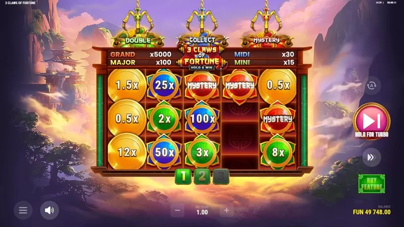 3 Claws Of Fortune slot screenshot 4