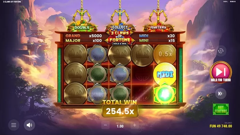 3 Claws Of Fortune slot screenshot 5