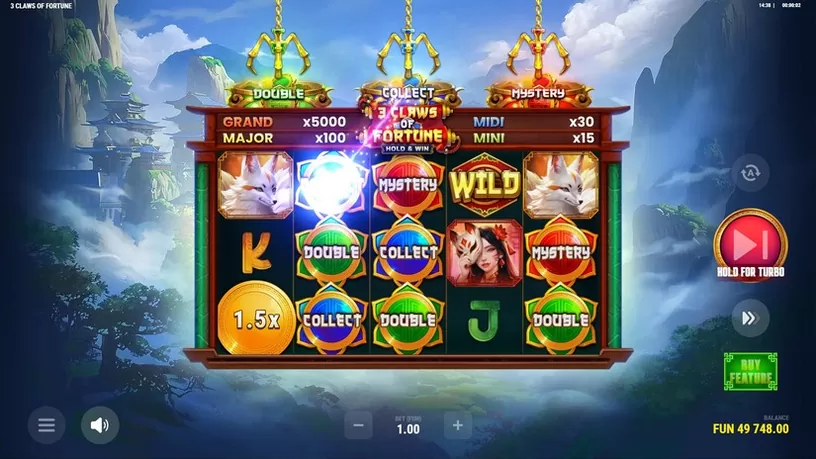 3 Claws Of Fortune slot screenshot 2