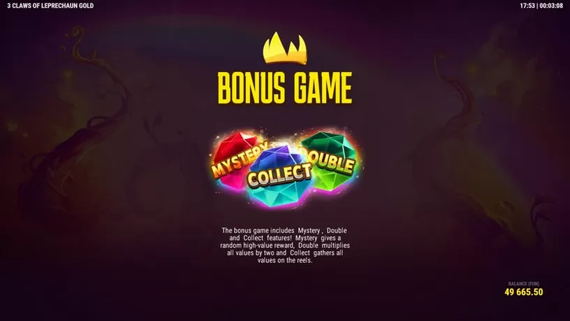 3 Claws of Leprechaun Gold Hold&Win slot screenshot 2