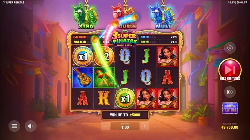 3 Super Pinatas slot screenshot 2