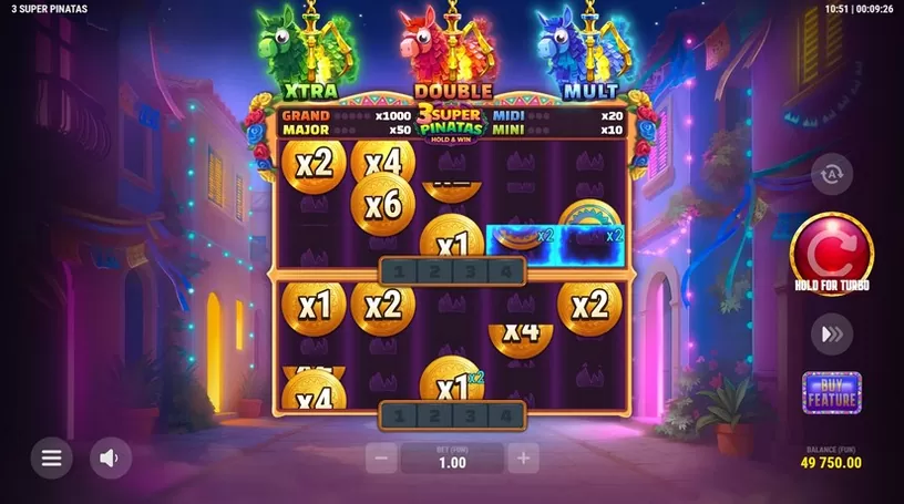 3 Super Pinatas slot screenshot 4