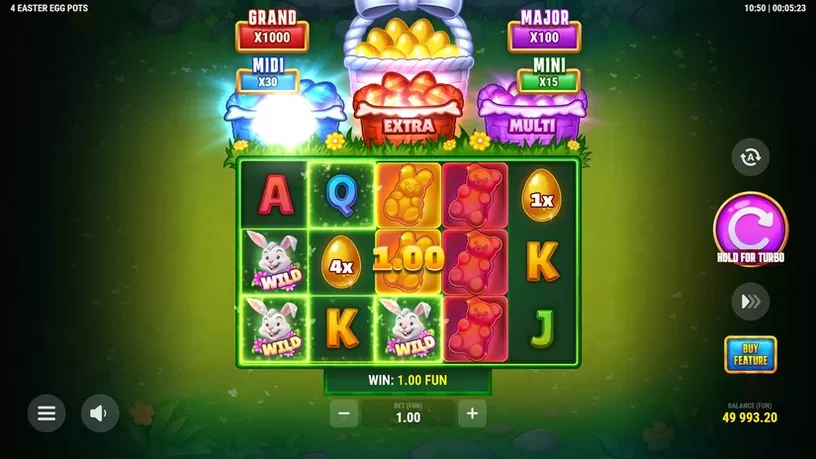 4 Easter Egg Pots slot screenshot 2