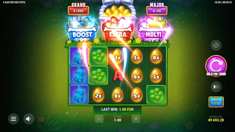 4 Easter Egg Pots slot screenshot 3