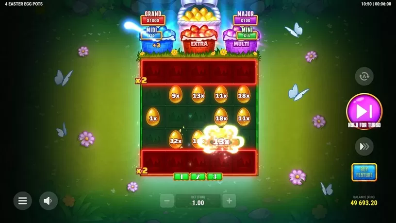 4 Easter Egg Pots slot screenshot 5