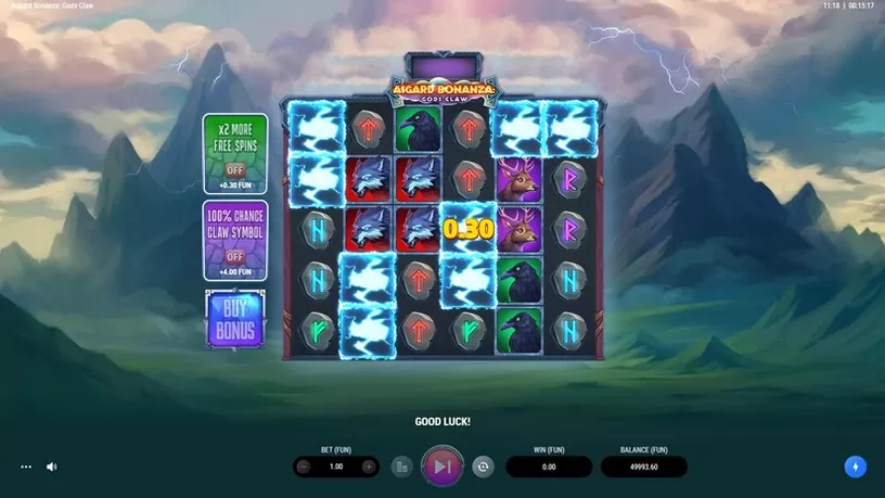 Asgard Bonanza: Gods Claw slot screenshot 2