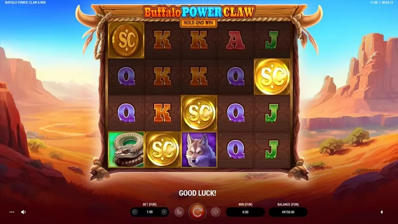 Buffalo Power Claw: Hold and Win slot screenshot 2