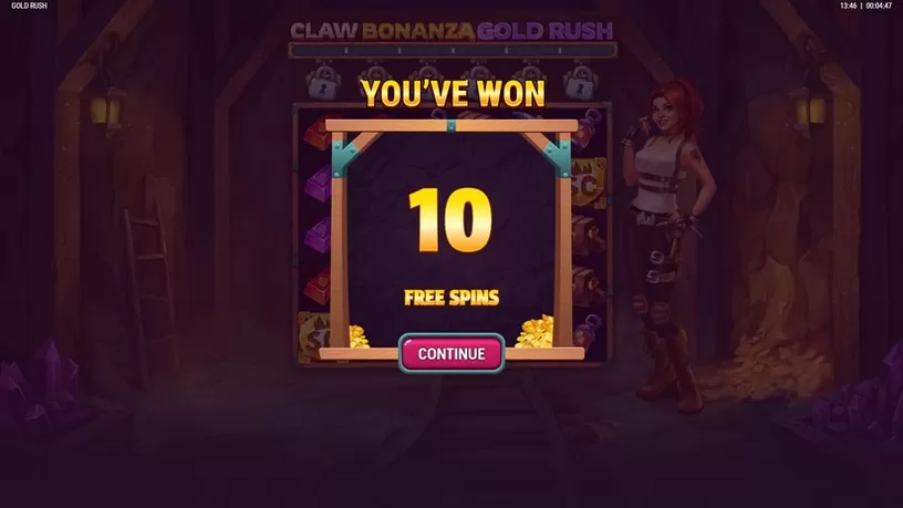 Claw Bonanza: Gold Rush slot screenshot 4