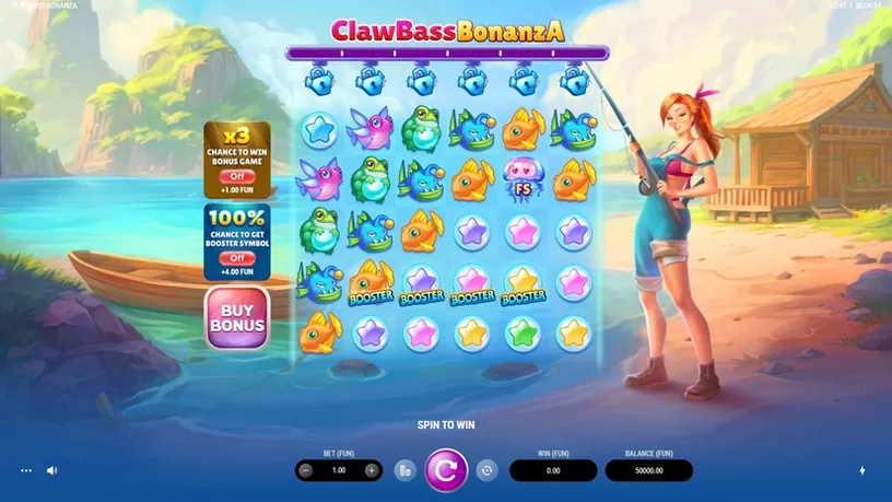 ClawBass Bonanza slot screenshot 1