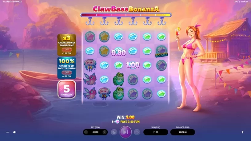 ClawBass Bonanza slot screenshot 5