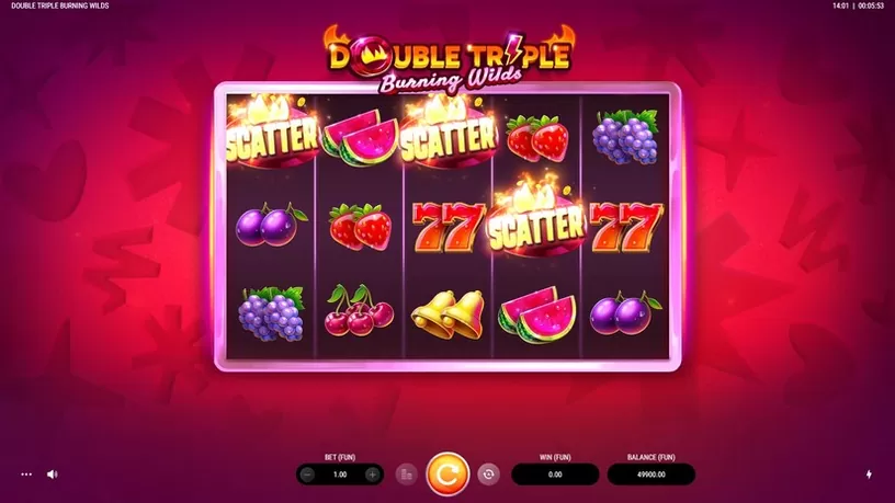 Double Triple Burning Wilds slot screenshot 2