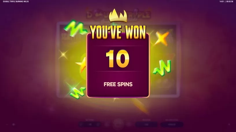 Double Triple Burning Wilds slot screenshot 3