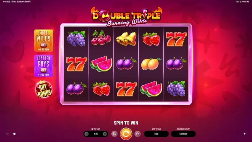 Double Triple Burning Wilds slot screenshot 1