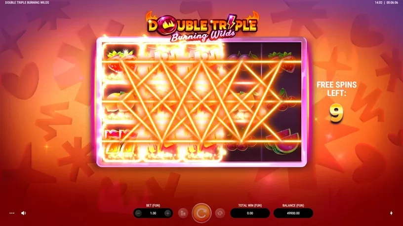Double Triple Burning Wilds slot screenshot 4