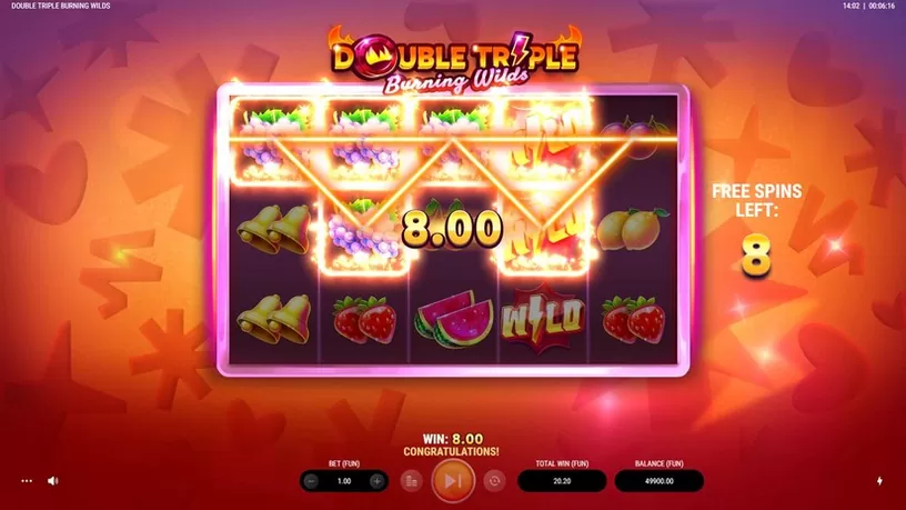 Double Triple Burning Wilds slot screenshot 5