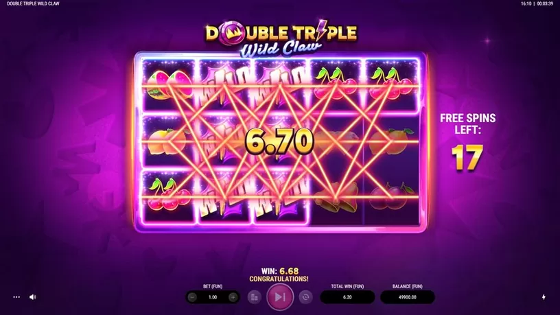 Double Triple Wild Claw slot screenshot 5