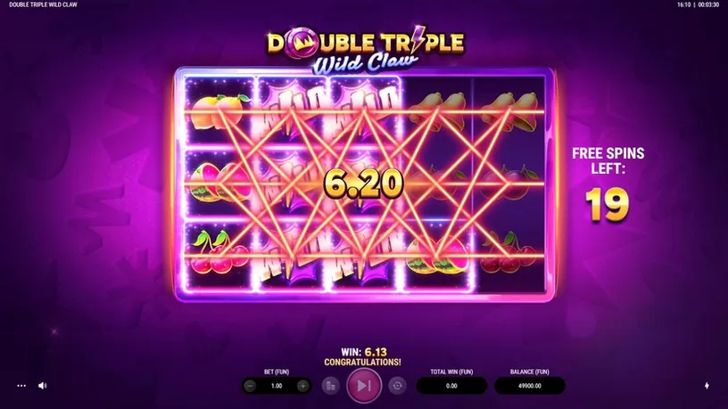 Double Triple Wild Claw slot screenshot 4