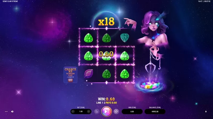 Gems Claw Xtreme slot screenshot 3
