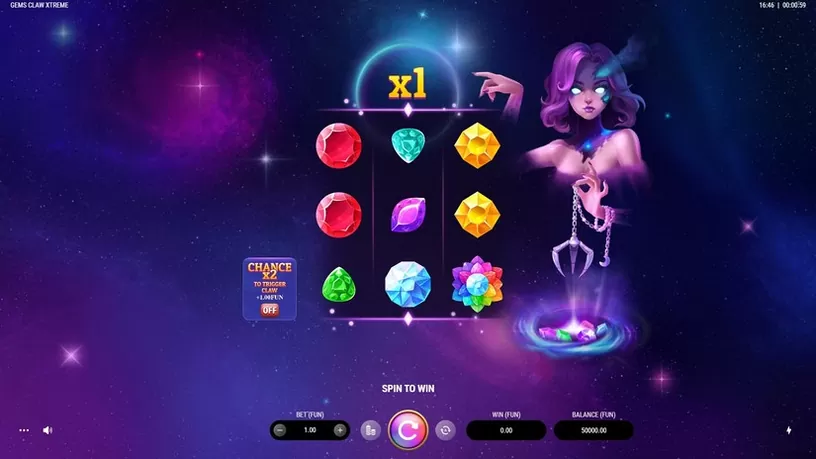 Gems Claw Xtreme slot screenshot 1