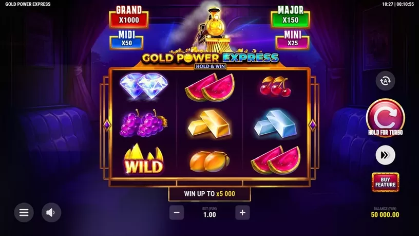 Gold Power Express slot screenshot 1