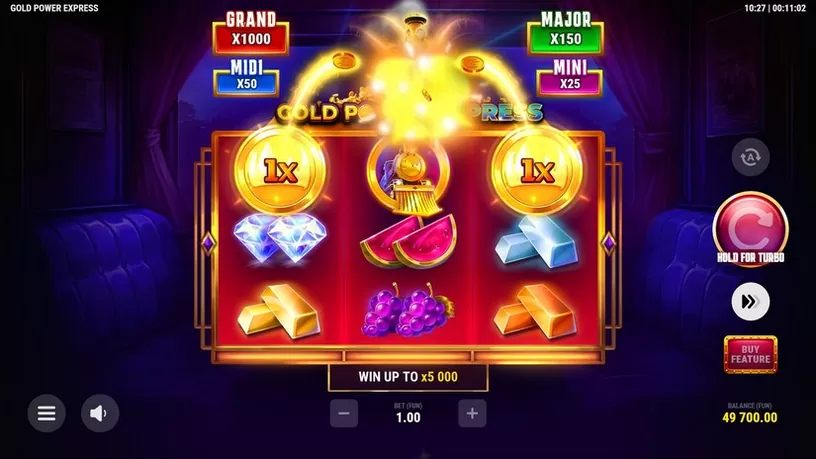 Gold Power Express slot screenshot 2